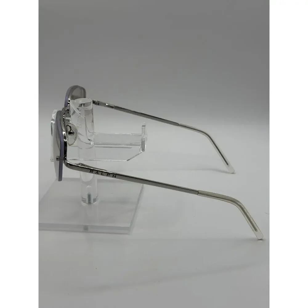 Ralph Lauren 973/S 010 Clear Silver Semi Rimless Sunglasses Vintage Y2K 52-18